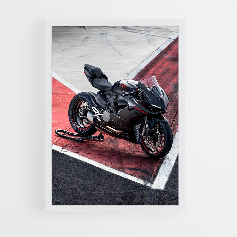Poster Conquête Noire – affiche Ducati (vue 3)